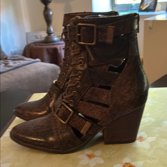 Coconuts by Matisse Dark Brown Combat Boots - Picture 2 of 3